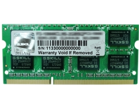 G.Skill F3-12800CL11S-4GBSQ, Speichermodule, SO DDR3 4GB  (BILD1)
