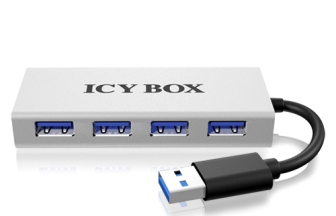 Hub 4-Port IcyBox USB 3.0 IB-AC6104 mit USB 3.0 Kabel (si) - IB-AC6104