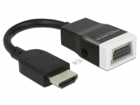 DELOCK HDMI Adapter A -> D-Sub15 St/Bu screwless +Audio +Kab - 65587