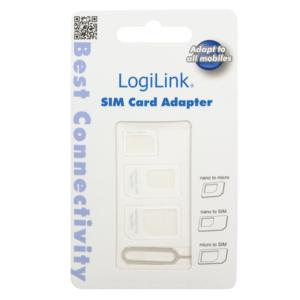 LogiLink Dual SIM Card Adapter nano-> micro, standard