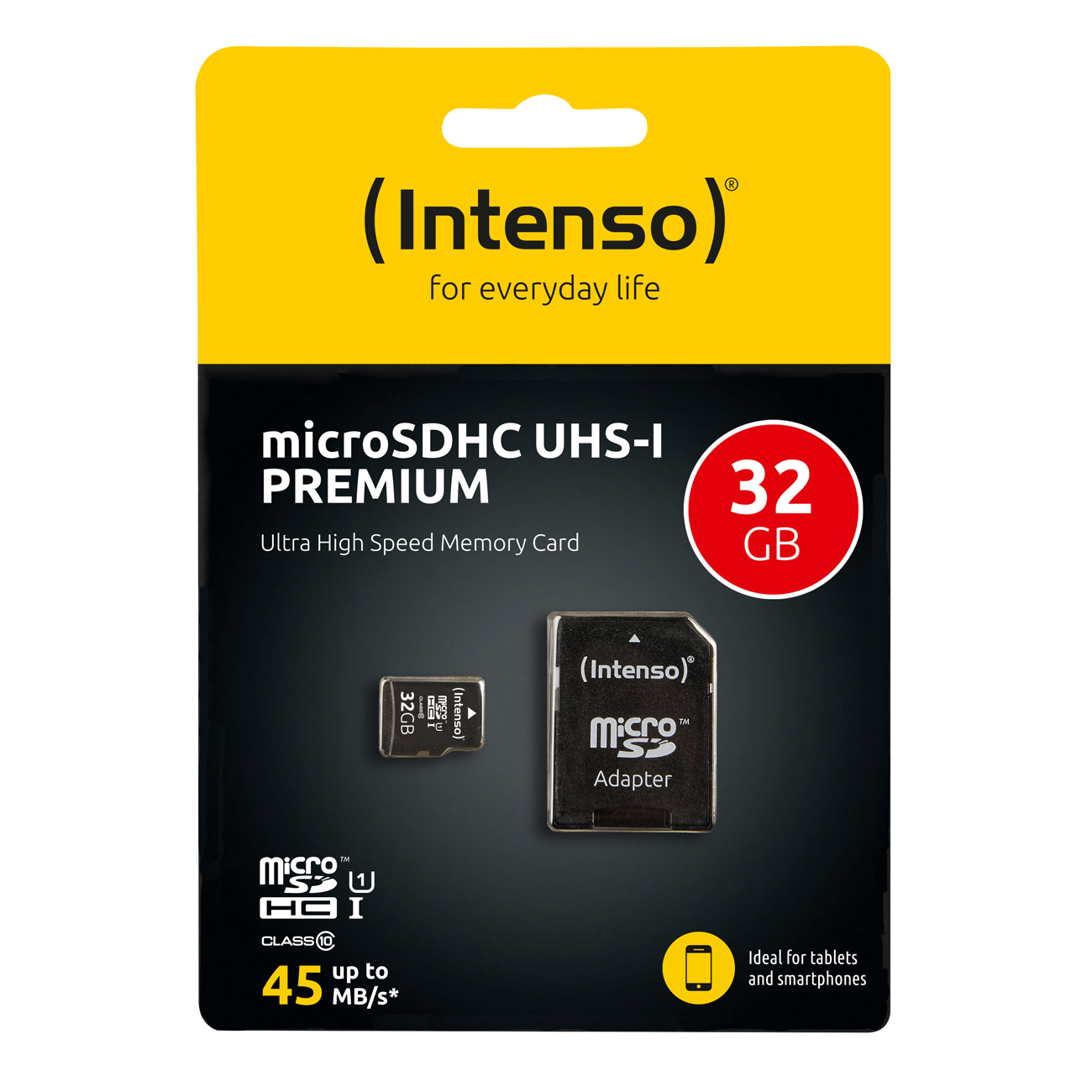 SD MicroSD Card 32GB Intenso SD-HC UHS-I retail