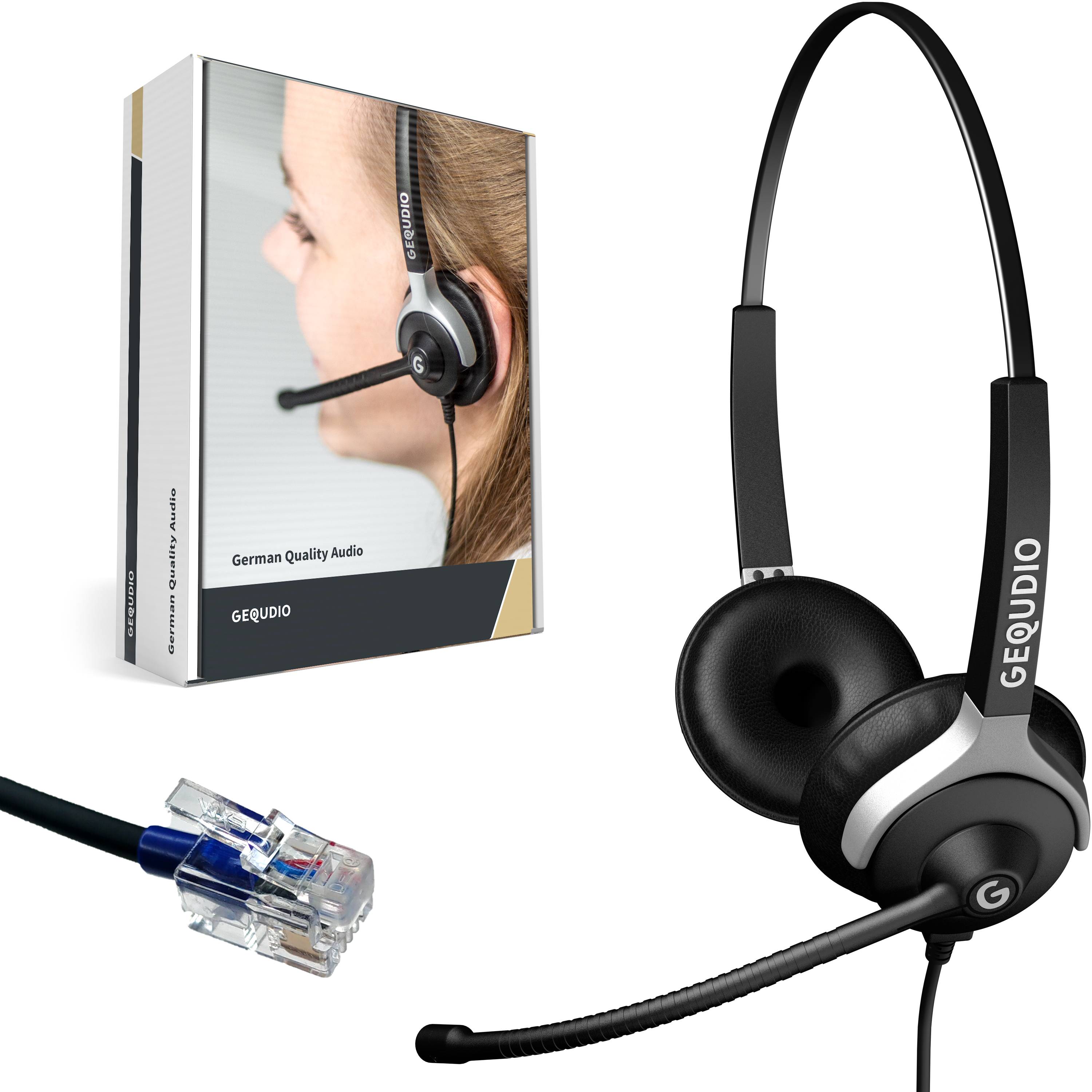 GEQUDIO Headset 2-Ohr für Cisco mit Kabel - WA9021