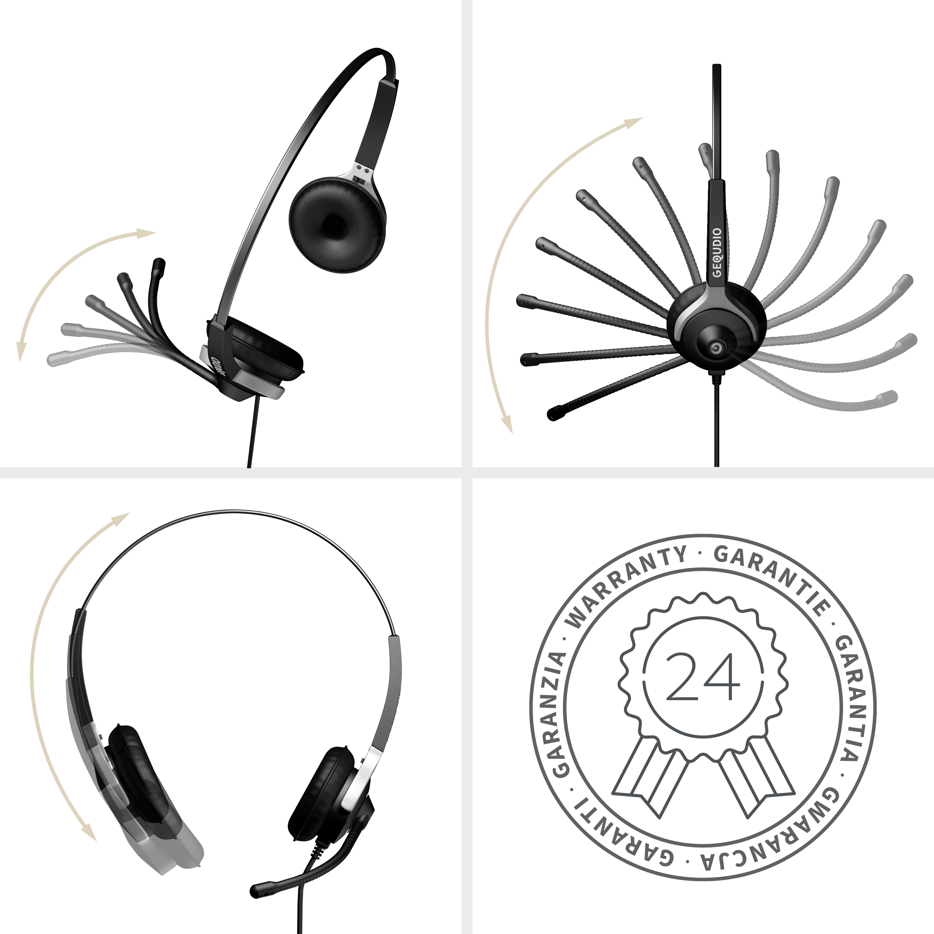 GEQUDIO WA9025, TK-Headsets, GEQUDIO Headset 2-Ohr mit WA9025 (BILD2)