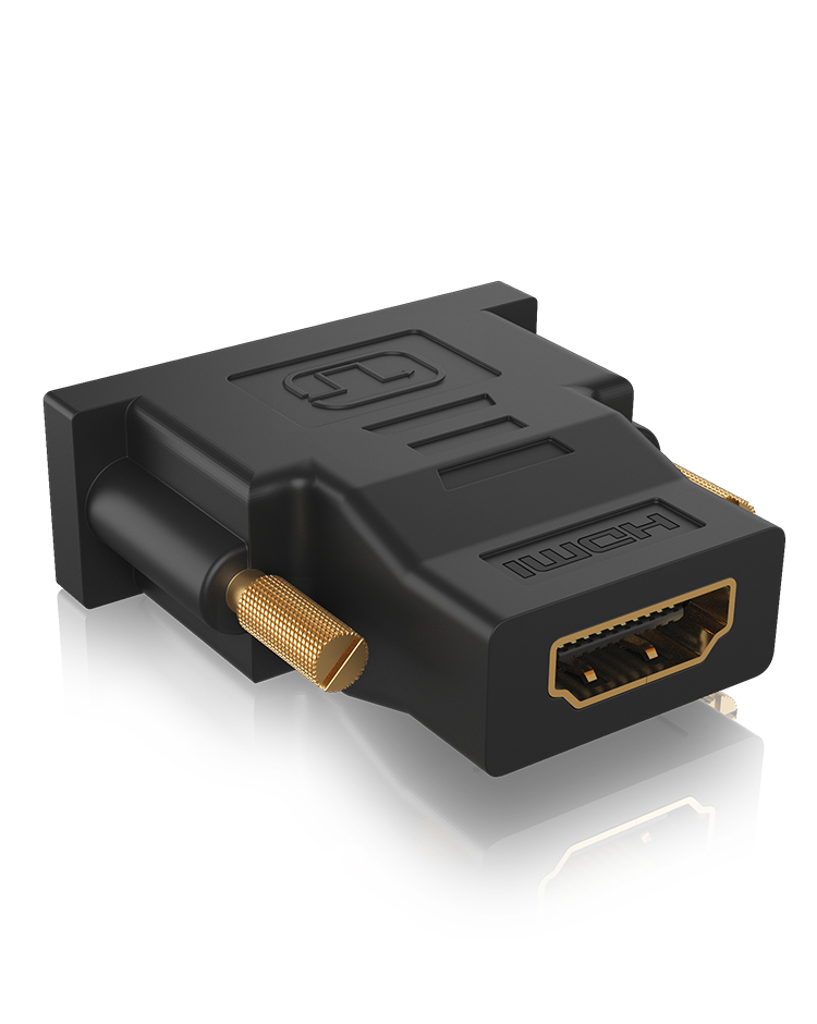 Adapter IcyBox DVI-D (24+1) zu HDMI retail