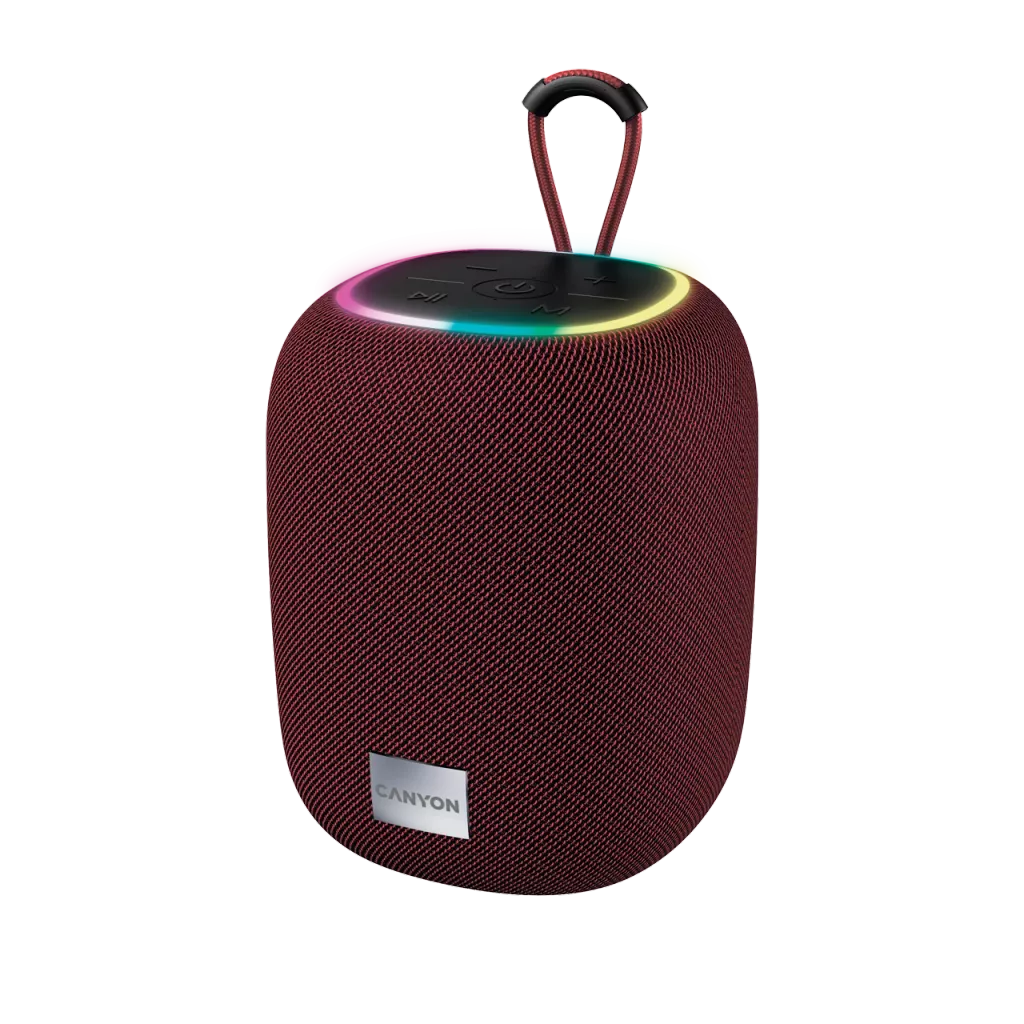 Canyon Bluetooth Speaker BSP-8 TF Reader/USB-C/10W red retail - CNE-CBTSP8R